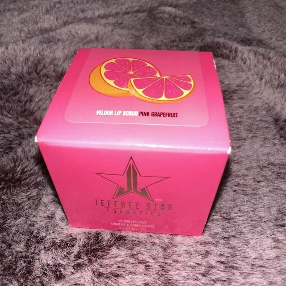 Jeffree Star NIB Pink Grapefruit Velour Lip Scrub Brand Authentic